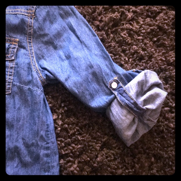 Forever 21 girls Denim Button Down Shirt - Picture 6 of 7